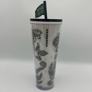 STARBUCKS Halloween 2025 Venti Tumbler with Moth and Botanical Design